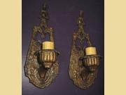 Early Transition Pair of Art Nouveau and Arts & Crafts Design. All original