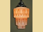 Cinnamon Colored Art Deco Pendant c.1930s