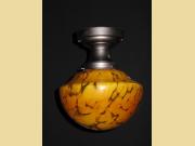 Early Handblown Cased Butterscotch Fixture